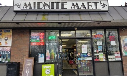 $3.50 for $5 Toward Food and Drink for Takeout at Midnite Mart