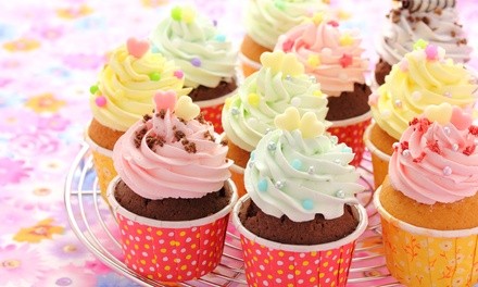 One or Two Dozen Cupcakes, or $22 for $40 Toward Cake at Pastel Cupcakes