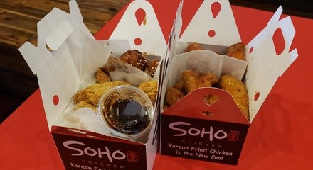 Food and Drink at Soho Chicken, Takeout and Dine-In if Available (Up to 46% Off). Four Options Available.