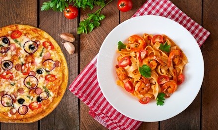 Food and Drink at Previti Pizza, Takeout and Dine-In if Available (Up to 30% Off). Two Options Available.