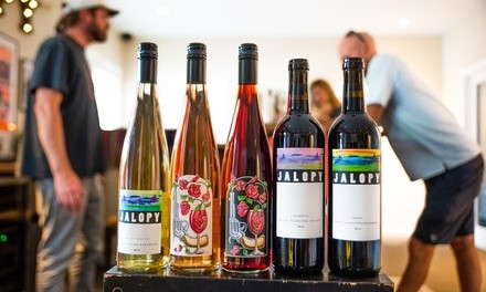 Wine Tasting for One, Two, or Four with Gift Card Toward Wine at Jalopy Wine and Music (Up to 53% Off)