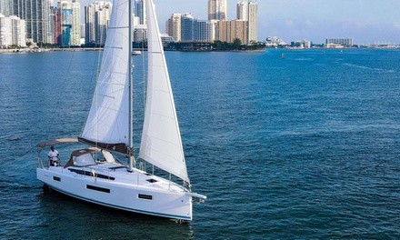 Experience Miami from the Water on a 4 Hour, 6 Hour, or 8 Hour Luxury Sailboat Charter (Up to 14% Off)