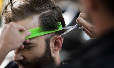 Men's Haircut with Shampoo at Papillon the Salon (Up to 44% Off). Two Options Available.