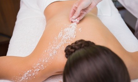 50-Minute Hot-Stone Body Scrub or Relaxing Exfoliation at Seven Stones Beauty & Wellness Spa (Up to 47% Off)