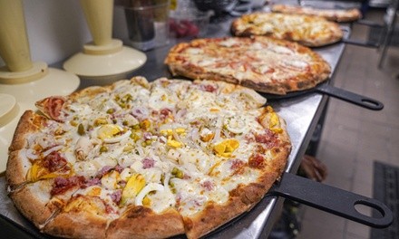 Food & Drink for Dine-In or Takeout at Brazil Gourmet Pizzeria And Grill (Up to 23% Off). 3 Options Available.