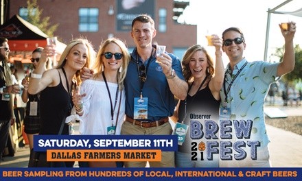 $35 for One General-Admission Ticket to Dallas Observer BrewFest on September 11 at 3 p.m. ($55 Value)