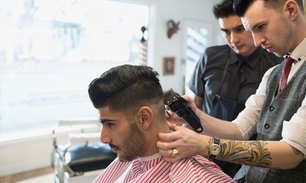 One or Two Men's Haircuts with Hot Facial Shave for One at Pivot Point Academy (Up to 45% Off)