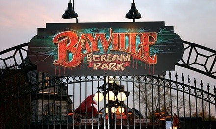 $54 for Scream Park Haunted House Speed Pass for One at Bayville Adventure Park ($72.75 Value)