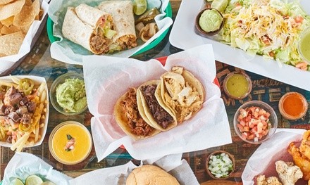 Food & Drink or Breakfast Taco 6-Pack for Takeout or Dine-In at Saint Taco (Up to 30% Off). 3 Options Available.