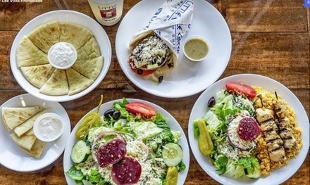 Food and Drink at Little Greek Fresh Grill for Takeout or Dine-in if Available (Up to 33% Off)