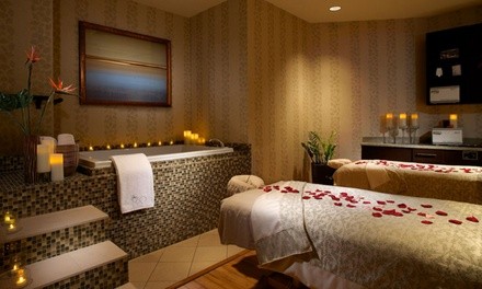 50- or 80-Minute Couples Swedish Massage with Enhancement and Access to Amenities at Spa 950 (Up to 46% Off)