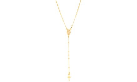 Arturo Zeta 18K Gold Plated Sterling Silver Rosary Necklace