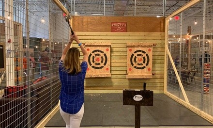 One-Hour Axe-Throwing Session for Two, Three, Four, Six, or Ten  at Stumpy’s Hatchet House (Up to 20% Off)