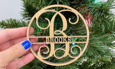 Personalized Circle Vine Family Name Wood Ornaments from Metal Unlimited (Up to 33% Off). 3 Options Available.