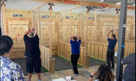 Indoor Axe Throwing Experience for Two, Three, Four, Five, or Six at Texas Lumberjaxe (Up to 39% Off)