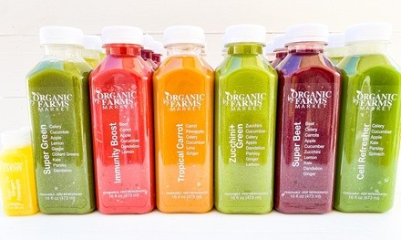 Up to 38% Off on Juice Cleanse / Detox Diet (Retail) at Organic Farms Market