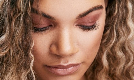 Natural Lash Extensions or Volume Lash Extensions and Optional Brow Threading at Brow N Lash Bar (Up to 35% Off)