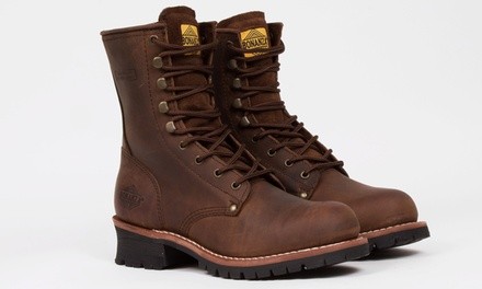 Bonanza Men's Genuine Leather Logger Work Boots (Size 13)