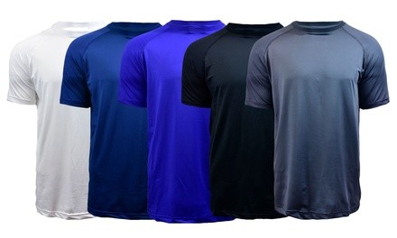 Victory Performance Men's Short-Sleeve Stretch Tees (5-Pack) (Sizes M & 2XL)