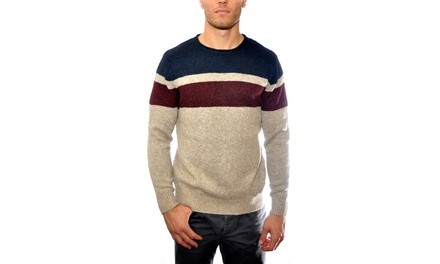 US Icon Men's Fashion Striped Sweaters (Size M)