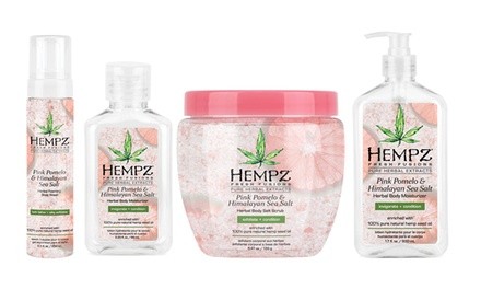 Hempz Fresh Fusions Pink Pomelo and Himalayan Sea Salt Summer Bath and Body Collection