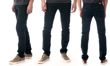 Men's Slim Fit Stretch Chino Pants (Size 34)