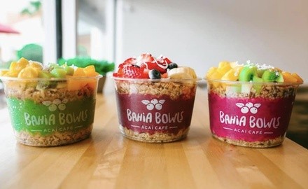 Food and Drinks, Salad, Wrap, Protein Bites, Smoothies or Regular Acai Bowls at Bahia Bowls (Up to 30% Off)