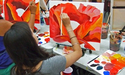 One or Two Admissions to a BYOB Paint and Sip Painting Class at Painting Lounge (32% Off)    