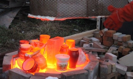 BYOB Friday Night Pottery Glazing and Firing Session for One or Two at Mighty Mud (Up to 51% Off)