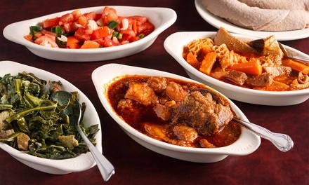 Two Ethiopian Combos at White Horse Cafe (Up to 28% Off)