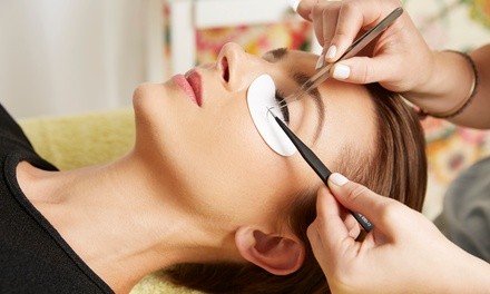 Full Set of Synthetic Mink Eyelash Extensions at Lash Out Loud Spa And Natural Juice Bar (Up to 54% Off)