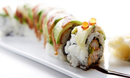 $12.50 for $20 Toward a Sushi and Thai Dinner for Two or More at Hachi 8