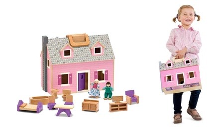 Melissa & Doug Fold & Go Mini Dollhouse