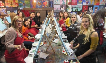 Choice of Two- or Three-Hour Canvas Class for One or Two at Paint Until You Faint (Up to 45% Off)