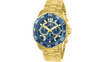 Invicta Men's 22714 Pro Diver Quartz Multifunction Blue Dial Watch