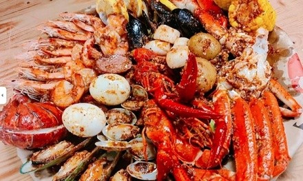 Food and Drink for Takeout and Dine-In at The Twisted Crab Seafood & Bar (Up to 30% Off). Two Options Available.