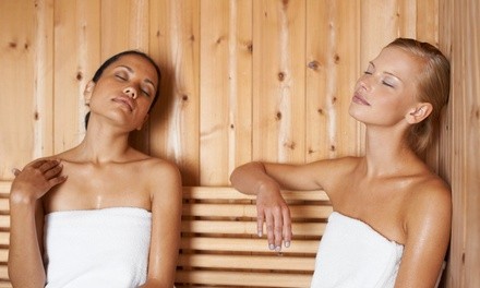 One, Two, or Four Infrared-Sauna Sessions w/ Gallon of Water at pHountain - Bellmore (Up to 56% Off). 4 Options Available.