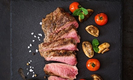 $85 for Three-Course Dinner with Wine for Two People at Bacall's Family Steakhouse ($148 Value)