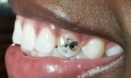 Swarovski Crystal Tooth Gems at Exquisite Smiles by Delashon (Up to 26% Off). Five Options Available.