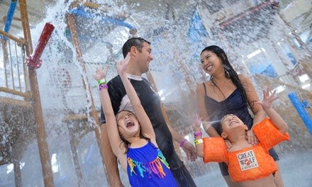 Single-Day Passes for 2 or 4 with 1 Pizza, 2L Soda, and More at Great Wolf Lodge (Up to 38% Off)