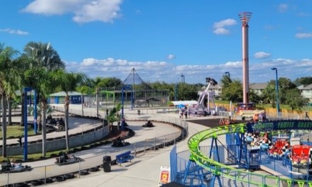 One, Two, or Four All-Day Wristbands and Four $10 Game Cards at Andretti Thrill Park (Up to 34% Off)