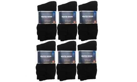 6 Pack: Men's Winter Thermal Socks Heated Socks Insulated for Cold Weathers