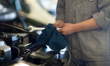 Semi-Synthetic or Synthetic Oil Change w/ Complimetnary Battery Test at Meineke Car Care Center (Up to 41% Off)