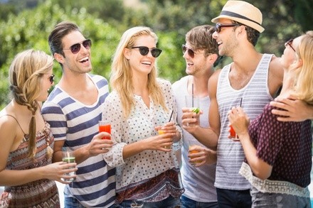 Golf Cart Bar Crawl for One, Two, or Four from Fins Up Tours (Up to 38% Off)