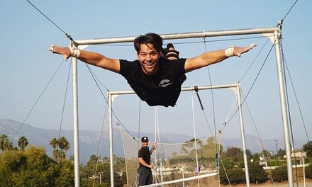 Open Level Flying Trapeze Class with T-Shirt at Santa Barbara Trapeze Co (Up to 25% Off). Two Options Available.