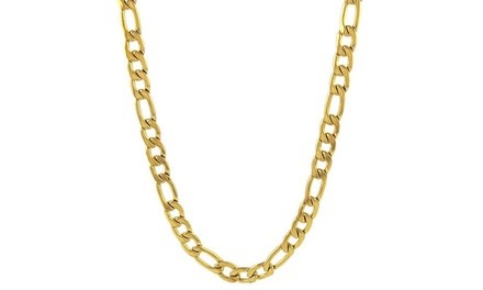 18k Gold Plated Unisex Figaro Chain