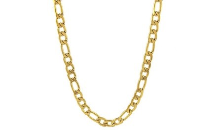 18k Gold Plated Unisex Figaro Chain