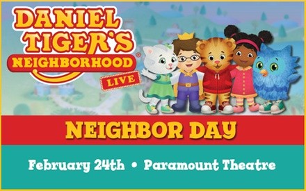 Daniel Tiger's Neighborhood Live! on February 24 at 6:30 p.m.