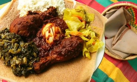 $22 for $30 Toward Food and Drink at Aster's Ethiopian Restaurant