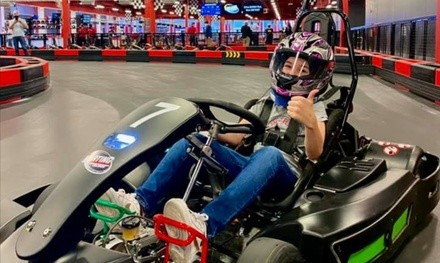 Kart Race with Headsock and Optional $10 Arcade Card at Dezerland Orlando (Up to 22% Off)